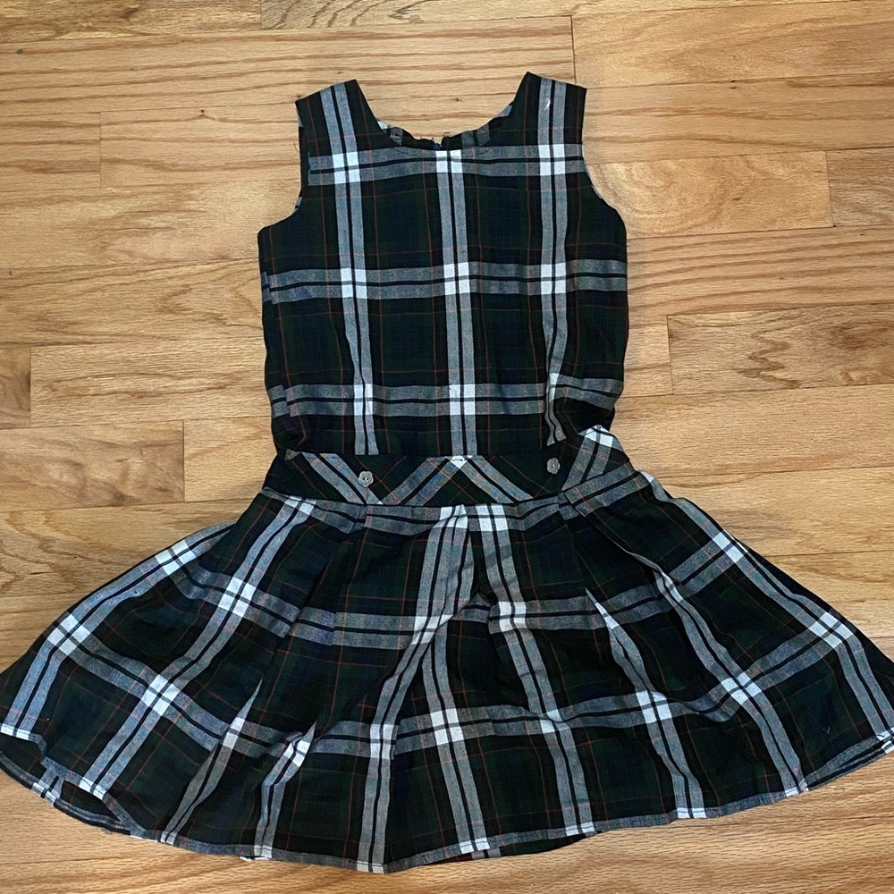Girls XL plaid dress